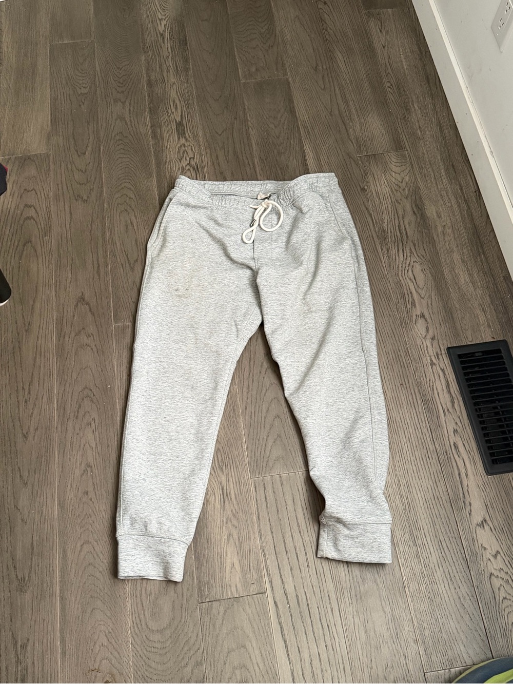 American Eagle Outfitters Light Gray Drawstring Joggers